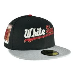 Chicago White Sox Black/Dolphin/Scarlet UV New Era 59FIFTY Fitted Hat