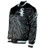 Chicago White Sox Black Vintage Starter Jacket -Hockey Store SXMJ039 1