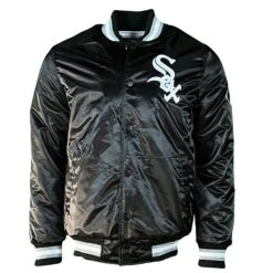 Chicago White Sox Black Vintage Starter Jacket -Hockey Store SXMJ039