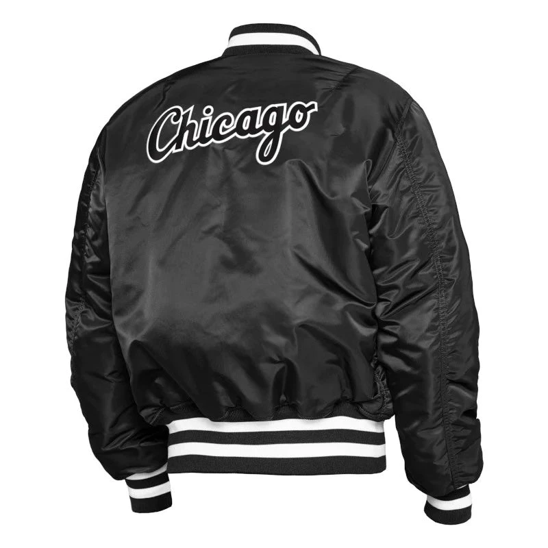 Alpha Industries Chicago White Sox Alpha Bomber Jacket 5 Alpha Industries Chicago White Sox Alpha Bomber Jacket - Image 3