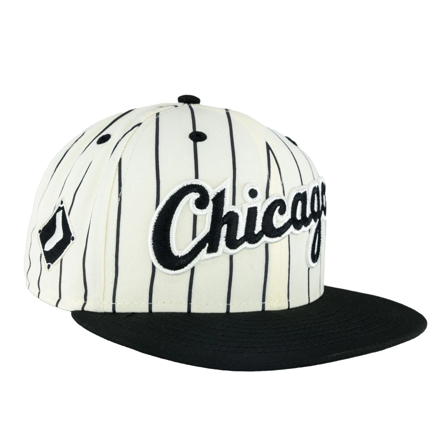 Chicago White Sox Cooperstown 1990 Chrome New Era 9FIFTY Snapback Adjustable Hat 4 Chicago White Sox Cooperstown 1990 Chrome New Era 9FIFTY Snapback Adjustable Hat - Image 2