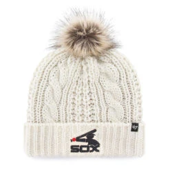 '47 BRAND Chicago White Sox Meeko White Cuffed Knit Hat
