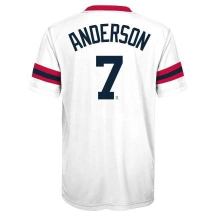 Outerstuff Tim Anderson Chicago White Sox Cooperstown Sublimated Player Tee - Youth 4 Outerstuff Tim Anderson Chicago White Sox Cooperstown Sublimated Player Tee - Youth - Image 2