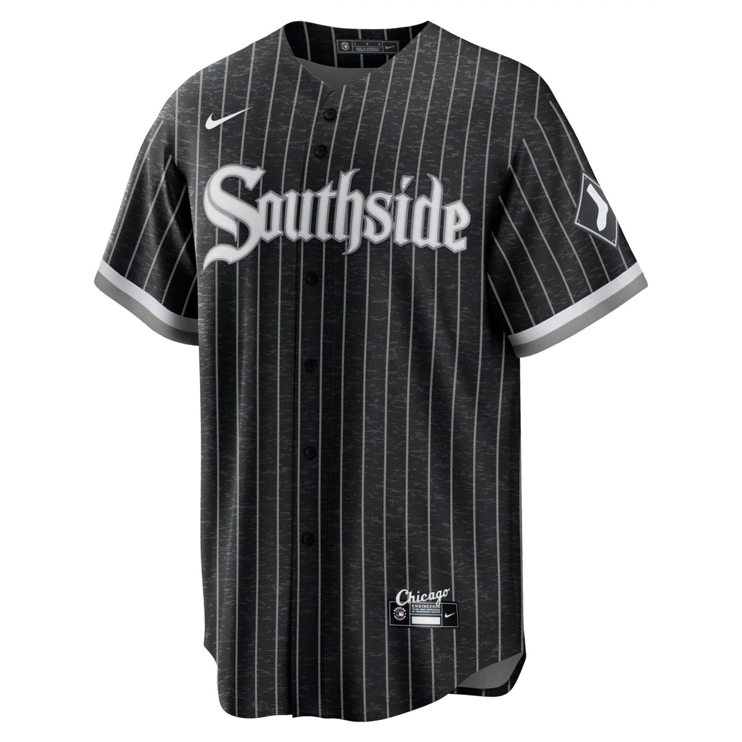 Eloy Jimenez Chicago White Sox Nike Black City Connect Replica Men's Jersey 5 Eloy Jimenez Chicago White Sox Nike Black City Connect Replica Men's Jersey - Image 3