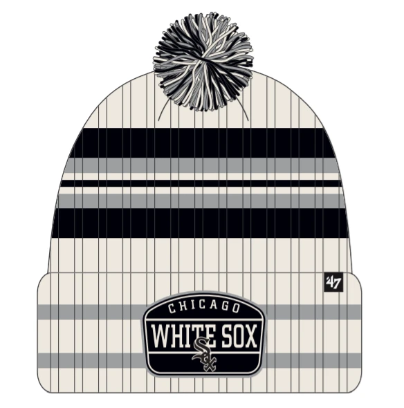 Chicago White Sox Hone With Patch '47 Cuffed Knit Hat 3 Chicago White Sox Hone With Patch '47 Cuffed Knit Hat