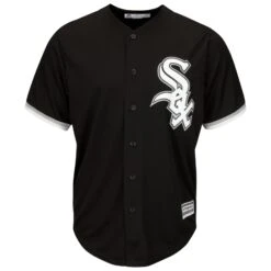 Nike Luis Robert Chicago White Sox Black Alternate Replica Men's Jersey -Hockey Store Sox Black Alternate Jersery Front