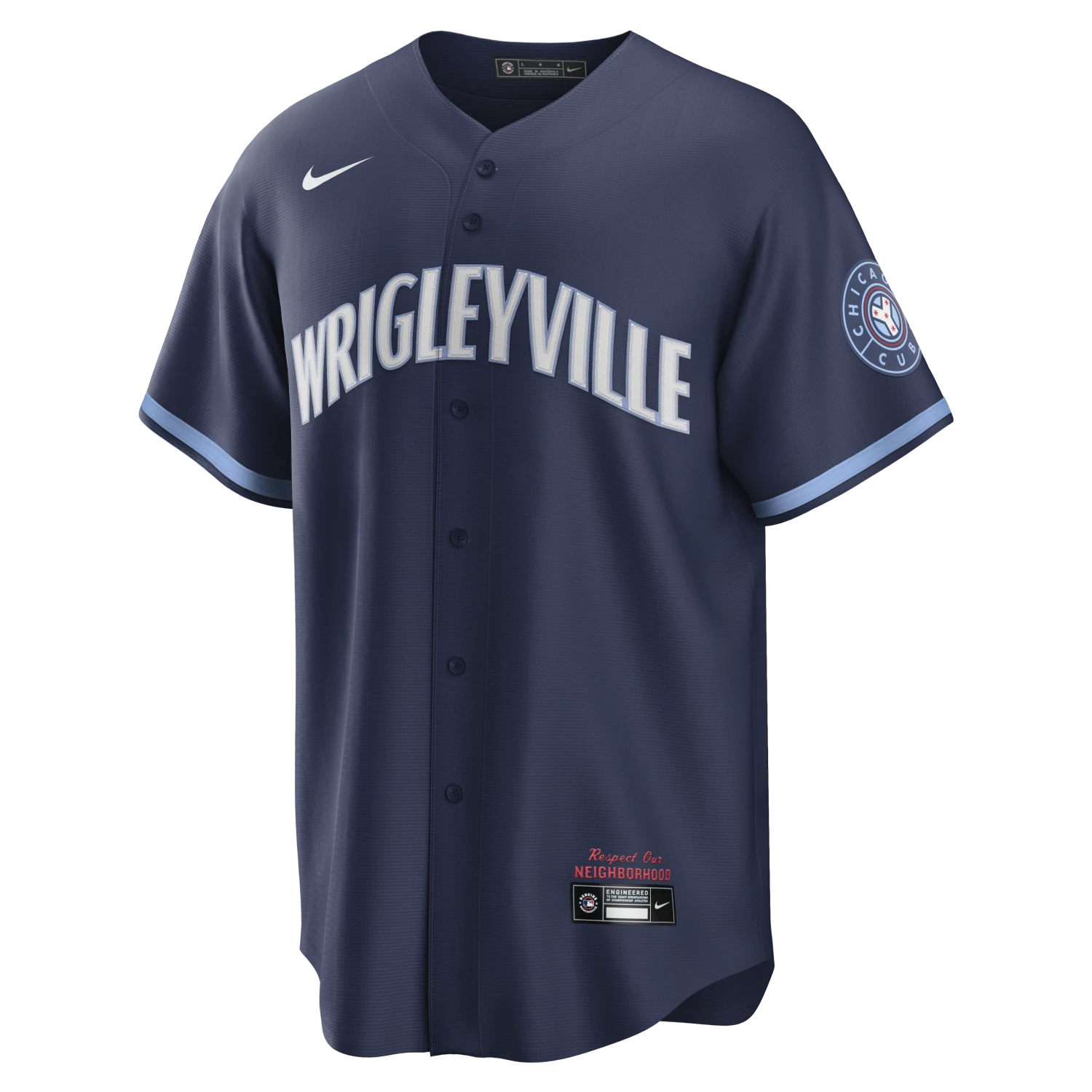 Custom Chicago Cubs City Connect Wrigleyville Nike Men's Replica Jersey 4 Custom Chicago Cubs City Connect Wrigleyville Nike Men's Replica Jersey - Image 3