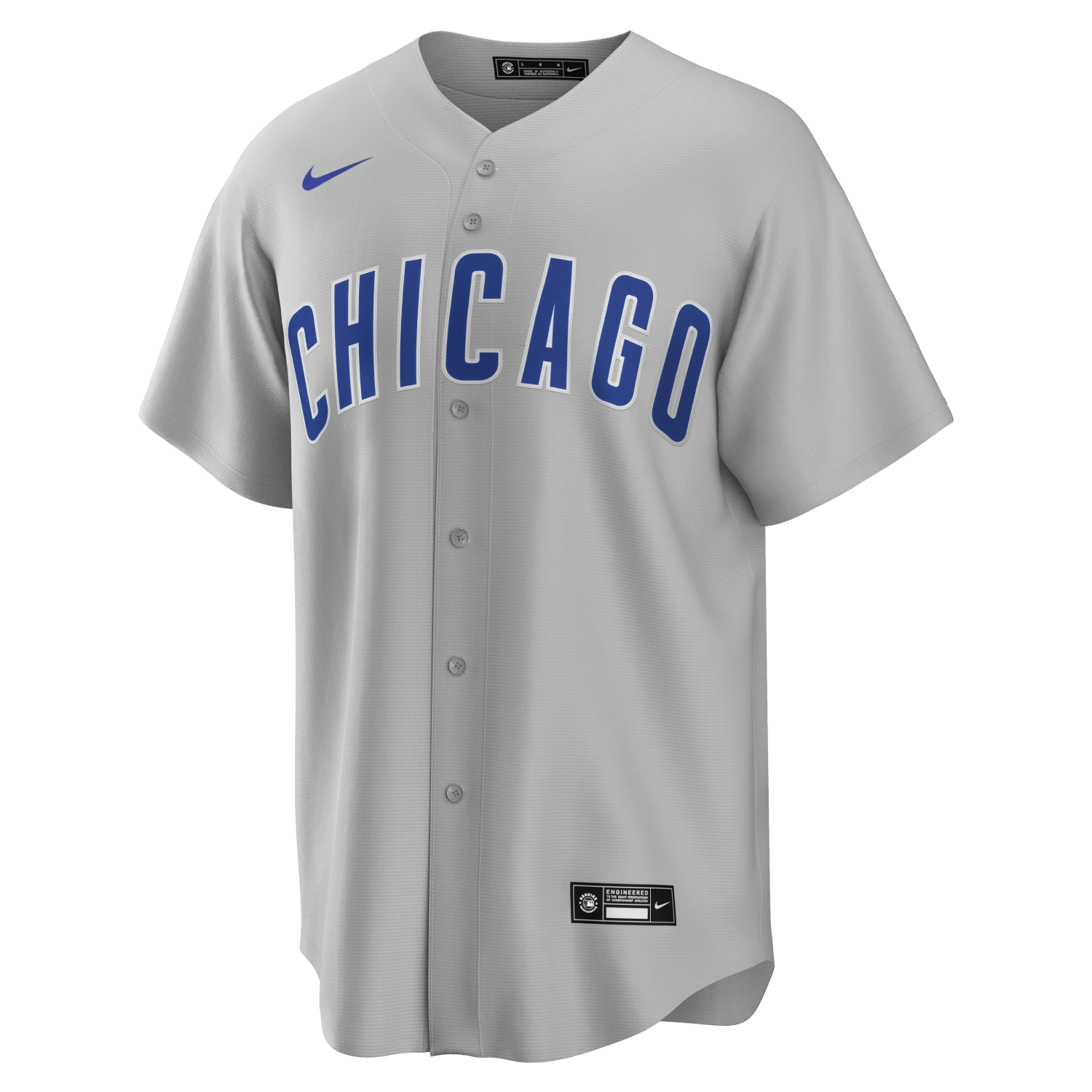 Chicago Cubs Nike Men's Gray Replica Road Jersey 4 Chicago Cubs Nike Men's Gray Replica Road Jersey - Image 2