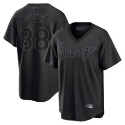 Luis Robert Chicago White Sox Nike Pitch Black Jersey