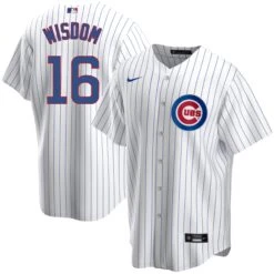 Nike Patrick Wisdom Chicago Cubs Home Pinstripe Men's Replica Jersey