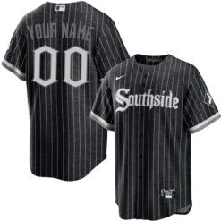 Custom Name Chicago White Sox Nike Black City Connect Replica Men's Jersey