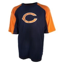 Chicago Bears Men's Big And Tall "C" Orange Sleeves Tee