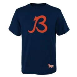 Chicago Bears Navy B Logo Gym Class Tee
