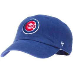 Chicago Cubs Logo Royal 47' Clean Up Adjustable Hat