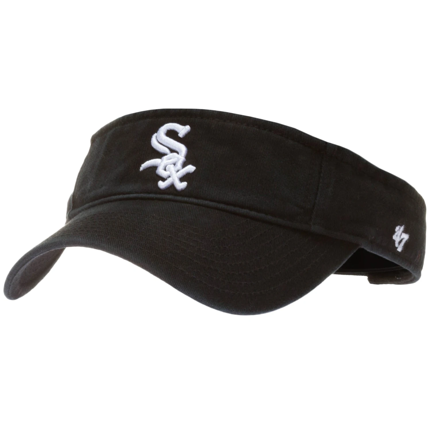 NEW ERA Chicago White Sox Black Logo Visor 3 NEW ERA Chicago White Sox Black Logo Visor