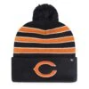 Chicago Bears Team Stripe 47 Cuff Knit W/ Pom -Hockey Store media 2143f2ec 50e5 4c96 9913 b6df3f9b6b15
