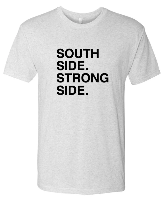 Obvious Mens Grey South Side Strong Side Tee 3 Obvious Mens Grey South Side Strong Side Tee