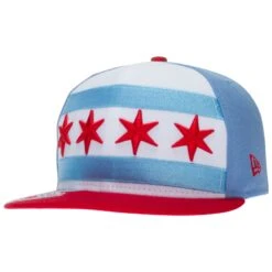 Chicago Cubs Blue, White, And Red Chicago Flag Snapback