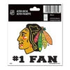 Chicago Blackhawks 3"X4" Indian Head Logo "#1 FAN" Ultra Decal By Wincraft -Hockey Store media 331b793c d01a 45e3 97e9 2a5415524567