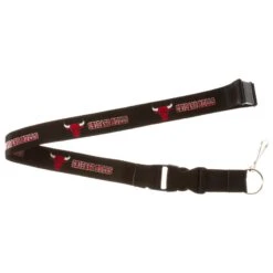 Chicago Bulls Black Logo Team Lanyard