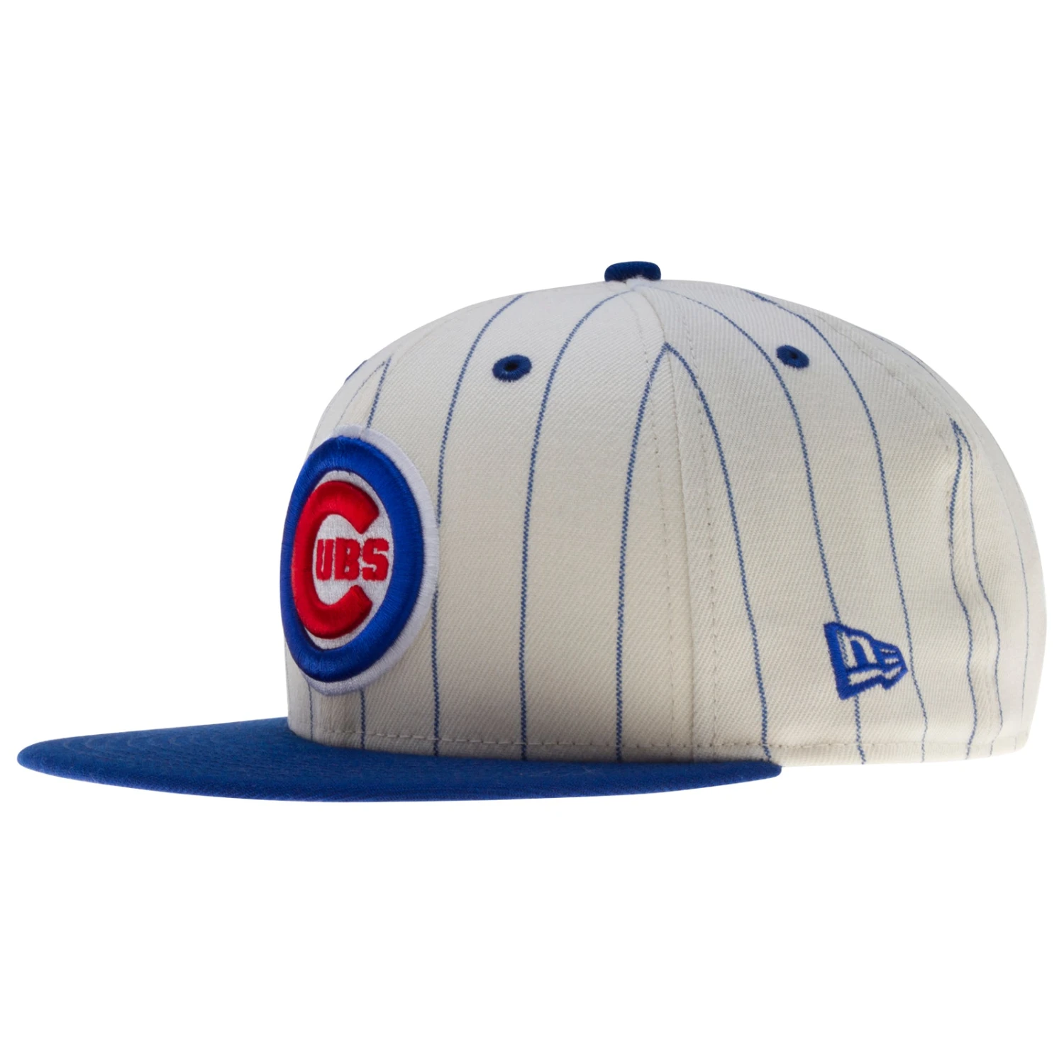 Chicago Cubs White And Royal Pinstripe Bullseye Logo And W Flag Snapback Hat 3 Chicago Cubs White And Royal Pinstripe Bullseye Logo And W Flag Snapback Hat