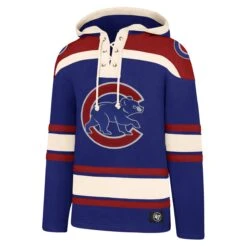 47 Chicago Cubs Royal Walking Bear Superior Lacer Hoodie