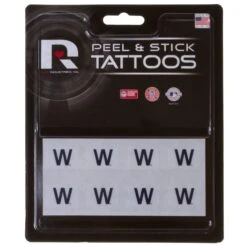 Chicago Cubs 8-Piece Peel-and-Stick W Flag Temporary Tattoos