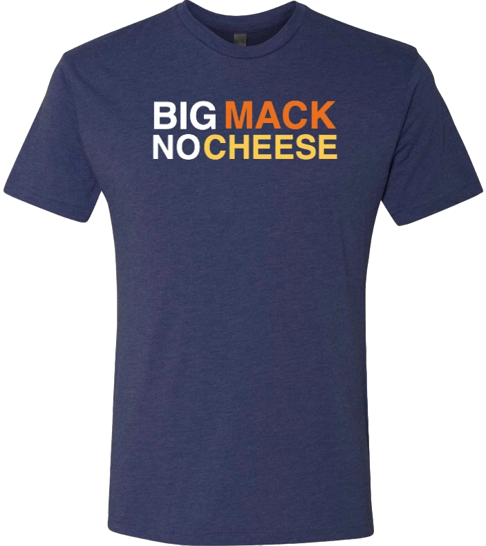 Chicago Bears Navy "BIG MACK NO CHEESE" 3 Chicago Bears Navy "BIG MACK NO CHEESE"
