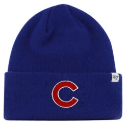 Chicago Cubs Royal With Red "C" Cuffed Knit