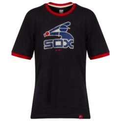 Chicago White Sox Youth Navy And Red Batterman Logo Ringer Tee