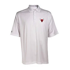 Chicago Bulls Men's White Exceed Polo By Antigua