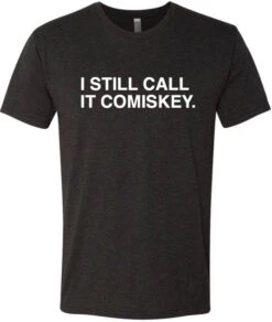 Obvious Mens Heathered Black I Still Call It Comiskey Tee