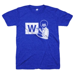 Chicago Cubs Bob Ross Paint The "W" Tee