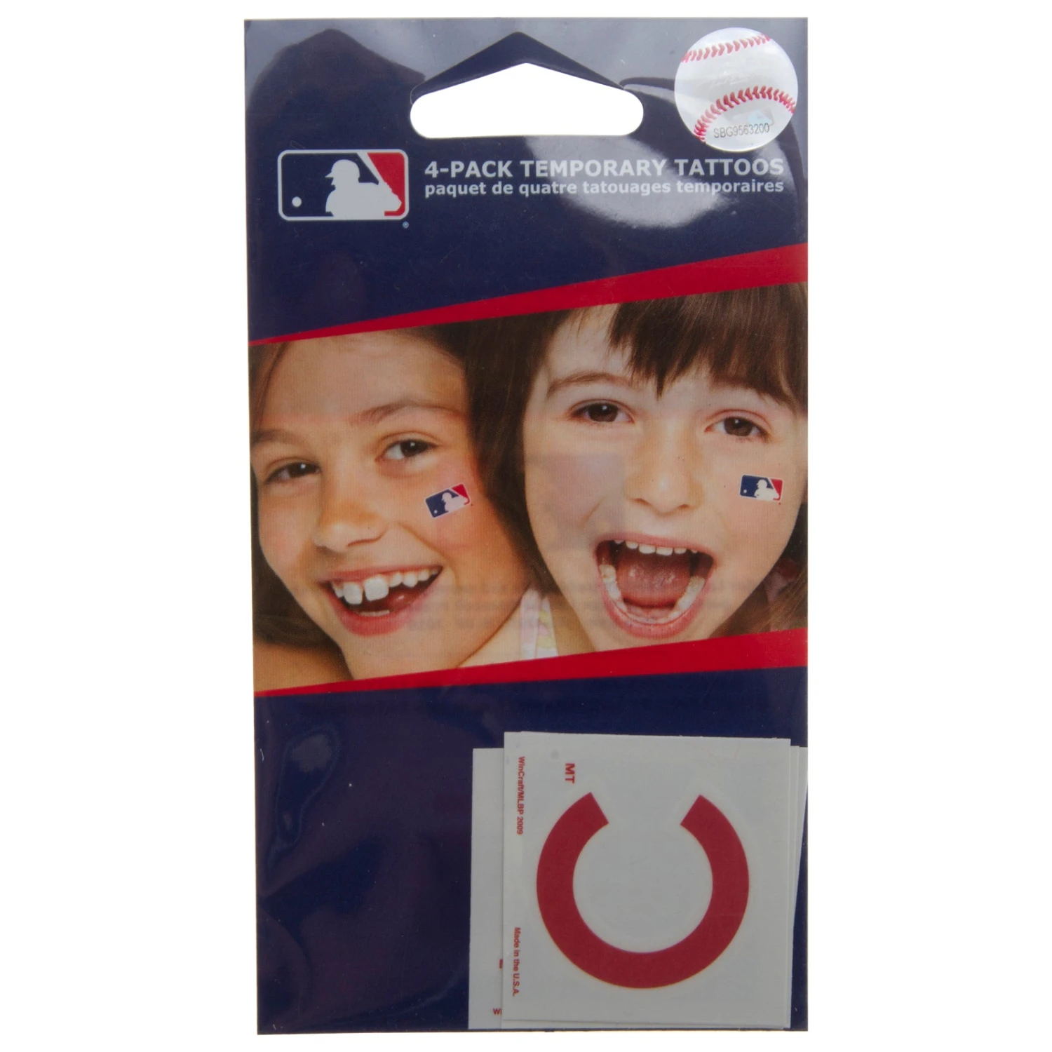 Chicago Cubs "C" Logo 4-Pack Temporary Tattoos 3 Chicago Cubs "C" Logo 4-Pack Temporary Tattoos
