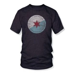Chicago Charcoal Men's Split Tee