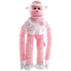 FOCO Chicago Cubs 27" Pink Home Jersey Rally Monkey