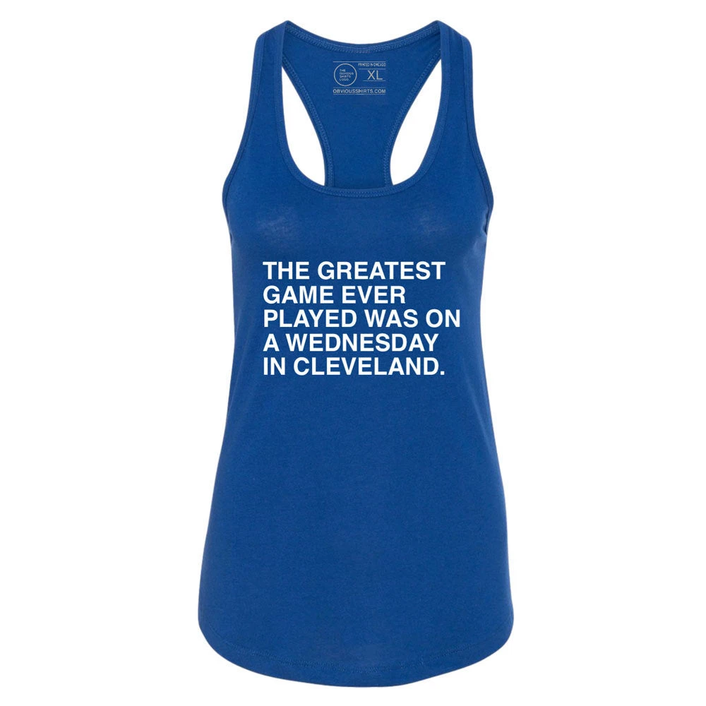 Obvious Womens Royal Greatest Game Tank Top 3 Obvious Womens Royal Greatest Game Tank Top