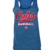 Chicago Cubs Women's Royal Triblend Light Blue Mesh Tank -Hockey Store media 72b615e5 9fb9 4cb1 a867 59fd8476b60b