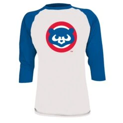 Chicago Cubs White Royal 1984 3/4 Sleeve Baseball Jersey