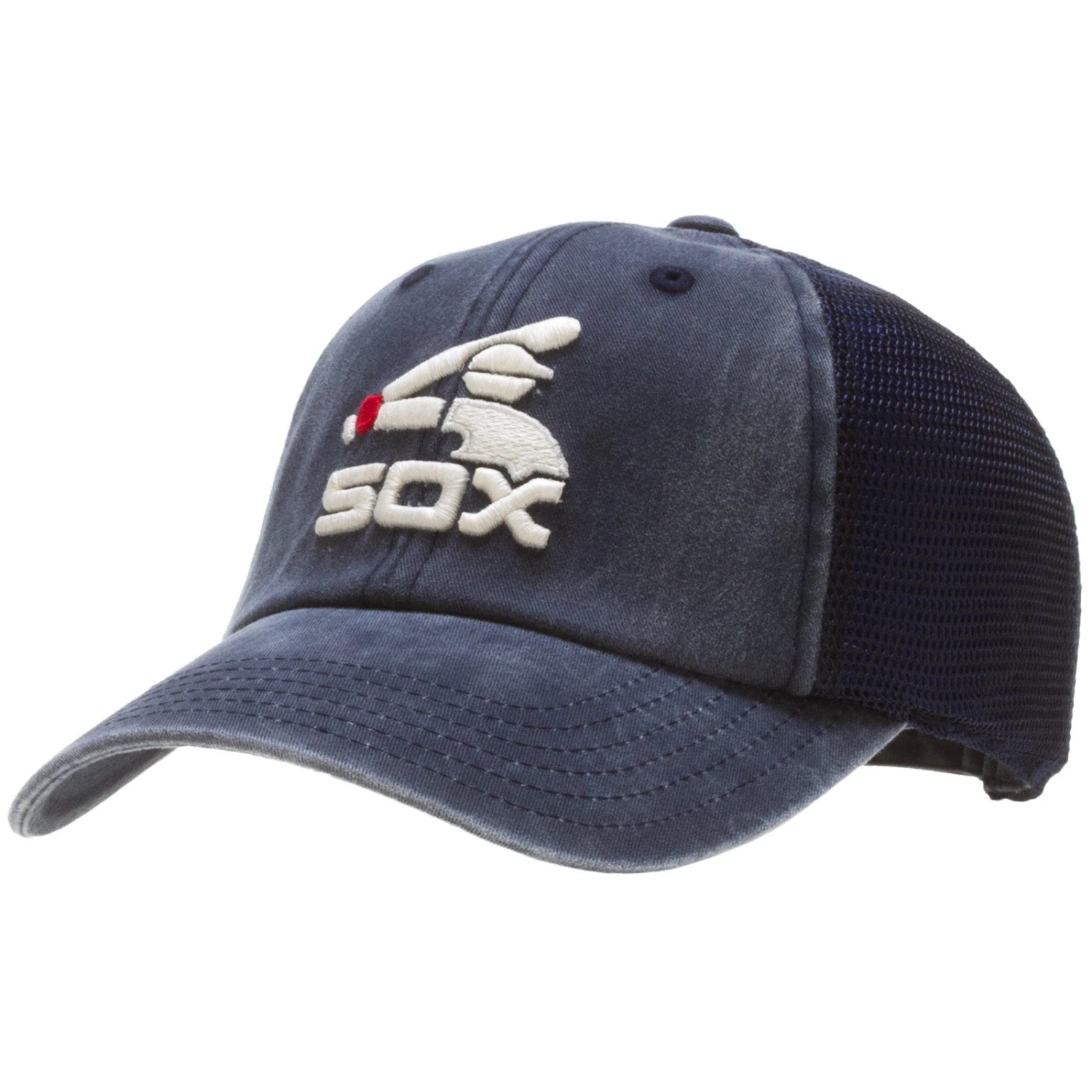 Chicago White Sox Navy Batterman Mesh Back Adjustable Hat 3 Chicago White Sox Navy Batterman Mesh Back Adjustable Hat