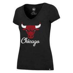 Chicago Bulls Jet Black Ultra Rival V-Neck Tee