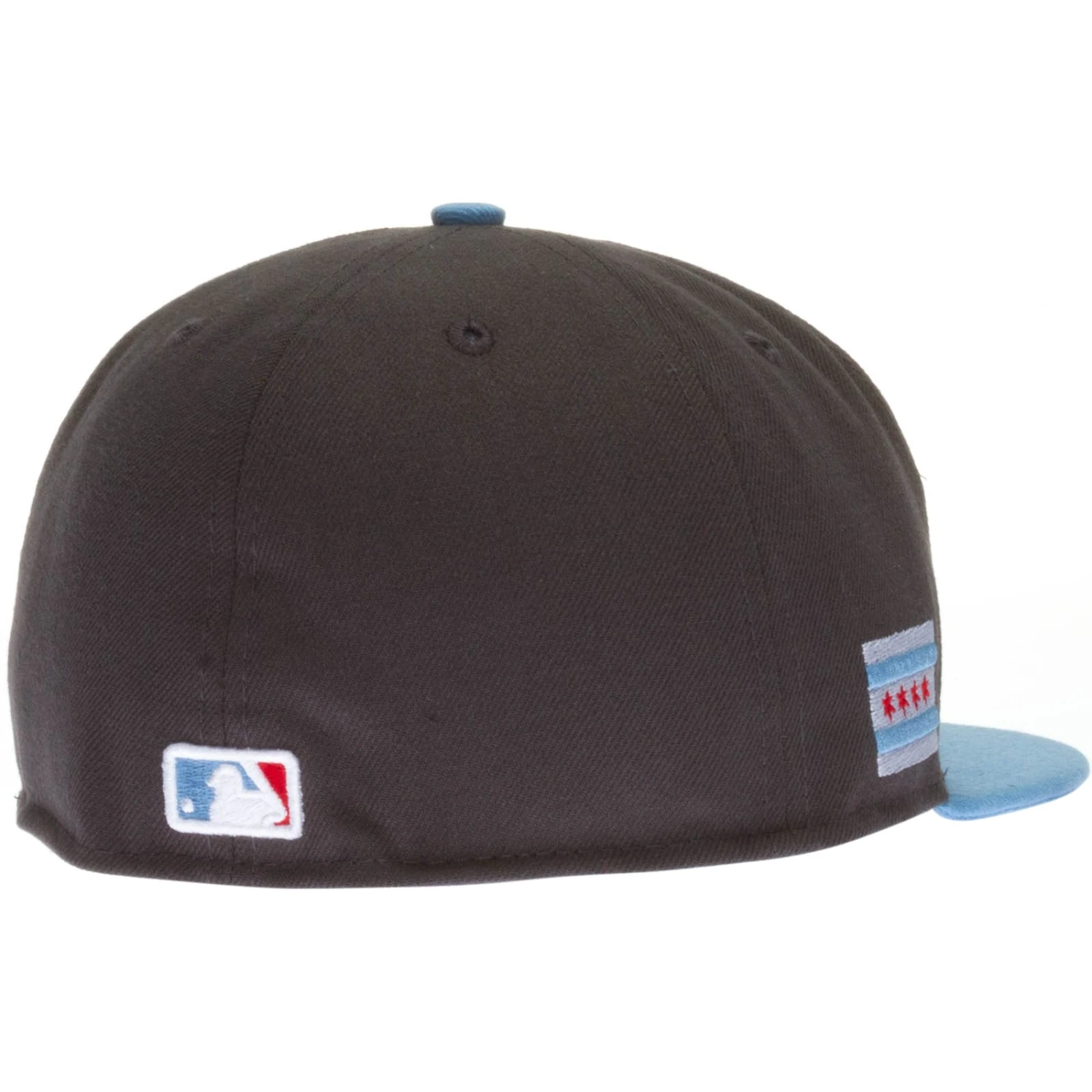 Chicago Cubs Graphite And Sky Blue New Era 59FIFTY Fitted Hat 4 Chicago Cubs Graphite And Sky Blue New Era 59FIFTY Fitted Hat - Image 2