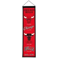 Chicago Bulls 8"x32" Heritage Banner By Winning Streak