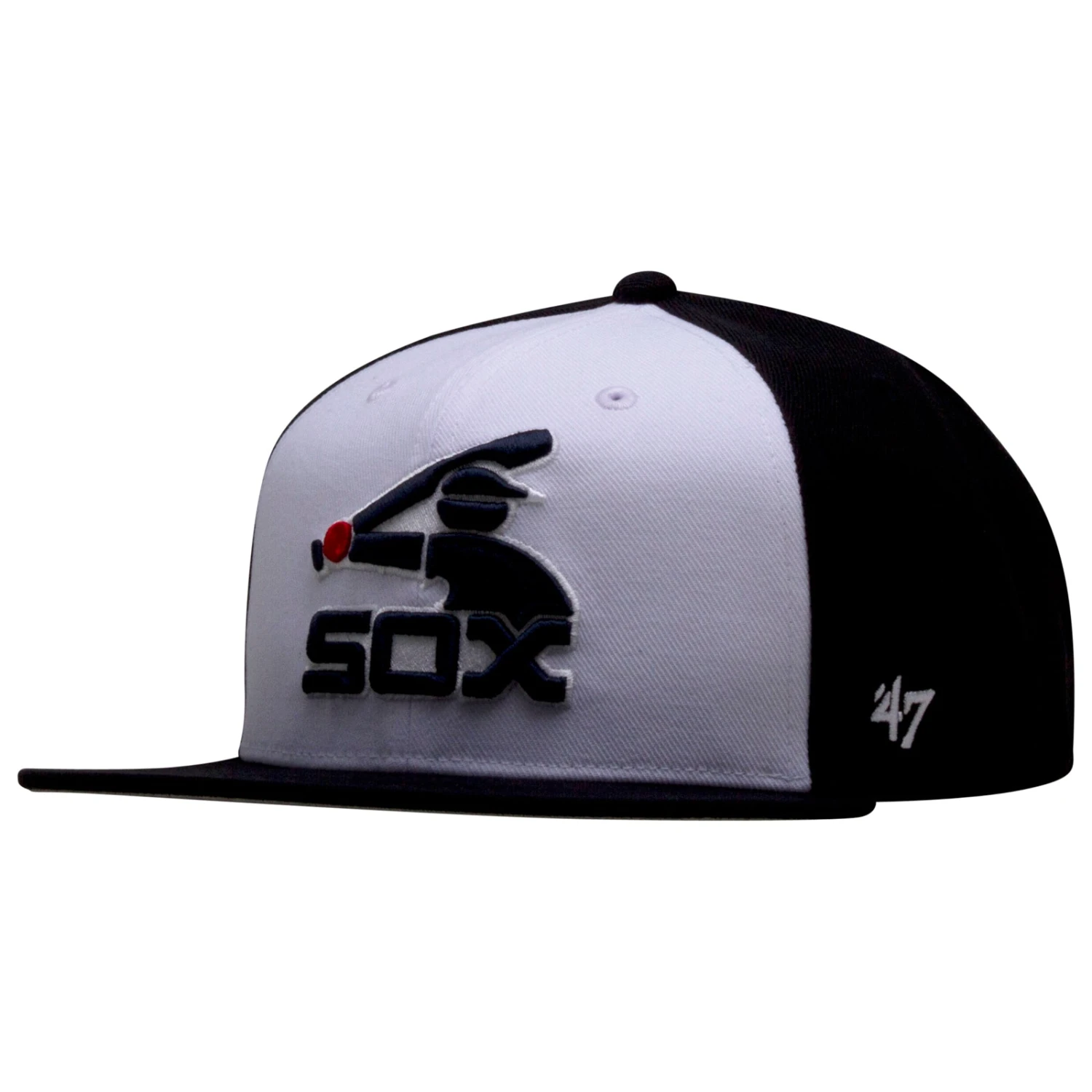 Chicago White Sox Navy And White Batterman Logo Flat Bill Snapback Hat 3 Chicago White Sox Navy And White Batterman Logo Flat Bill Snapback Hat