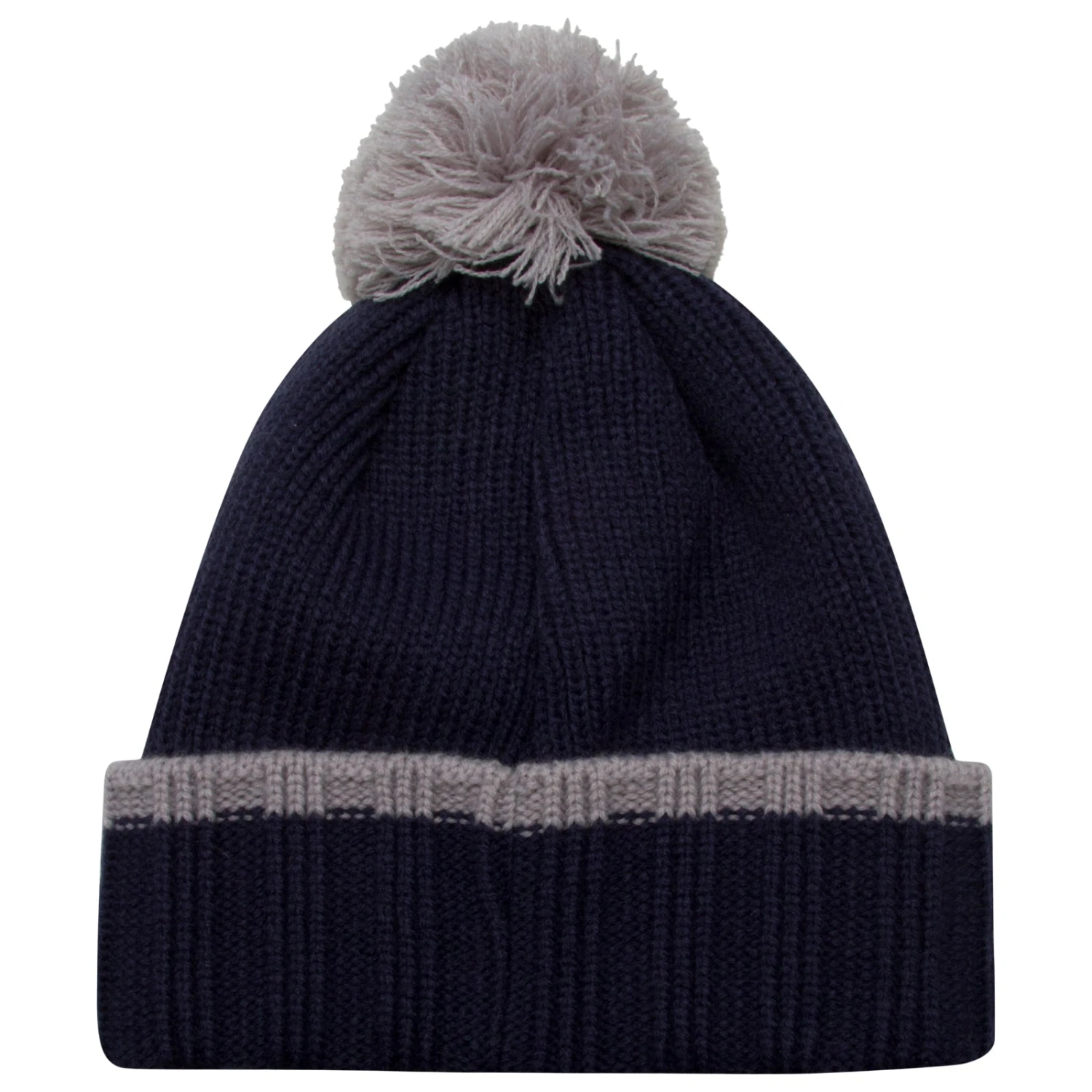 Chicago White Sox Navy And Grey Thick-Stitched Horizontal "Sox" Logo Team Pom Knit Hat 4 Chicago White Sox Navy And Grey Thick-Stitched Horizontal "Sox" Logo Team Pom Knit Hat - Image 2