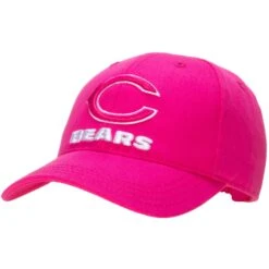 Chicago Bears Toddler Girls' Pink "C" And Text Logos Adjustable Hat