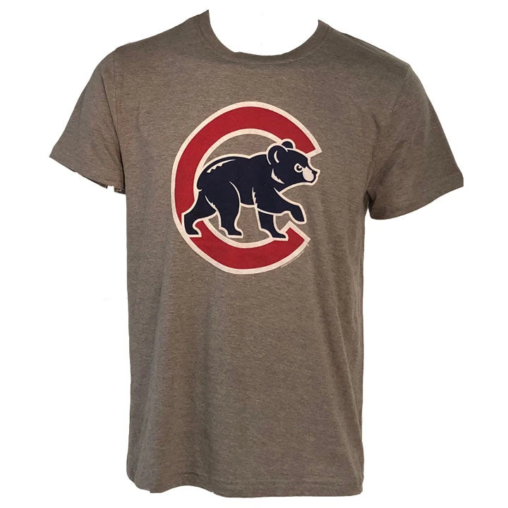 Chicago Cubs Grey Crawl Bear Ballpark Tee 3 Chicago Cubs Grey Crawl Bear Ballpark Tee