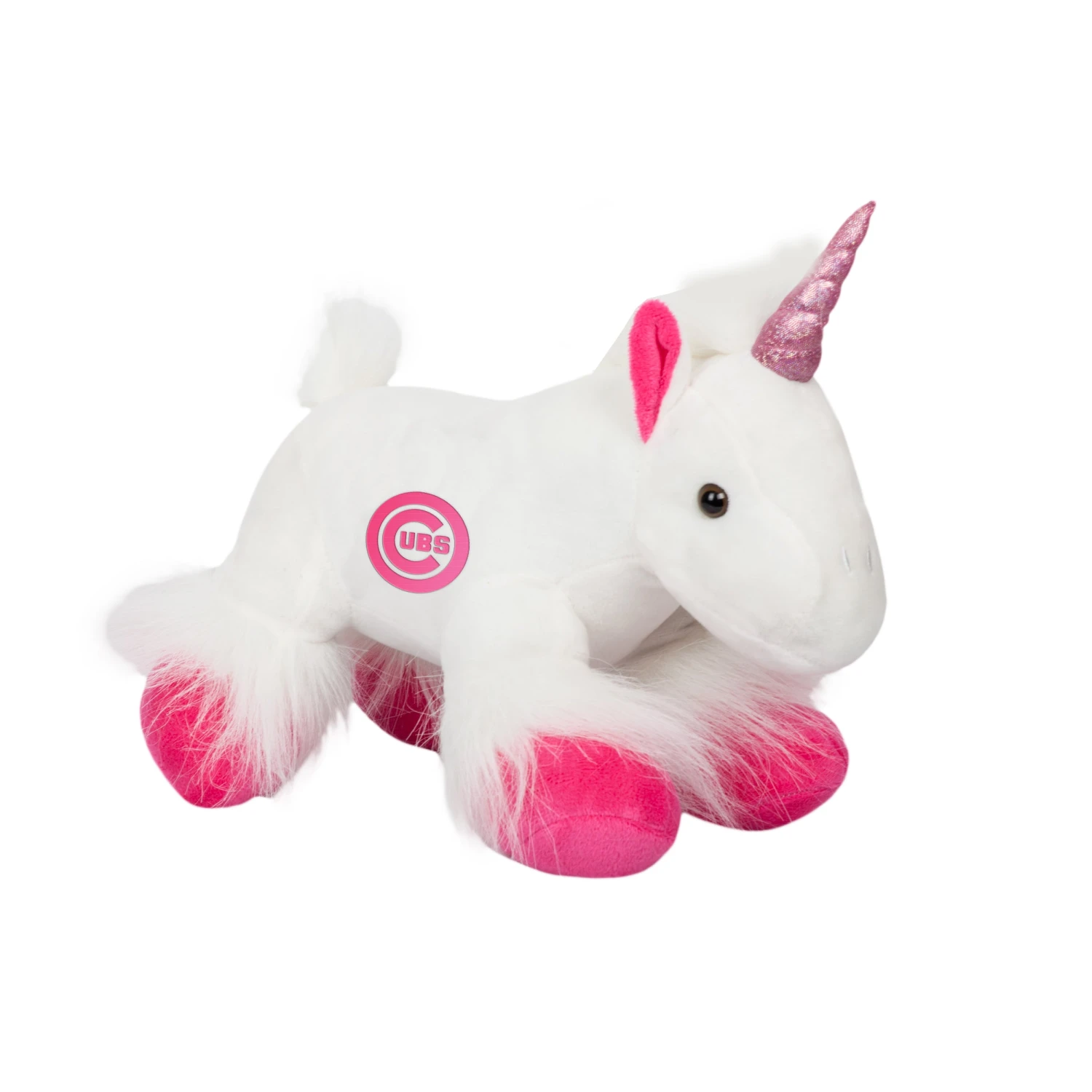 FOCO Chicago Cubs 9.5" White And Pink Plush Unicorn 3 FOCO Chicago Cubs 9.5" White And Pink Plush Unicorn
