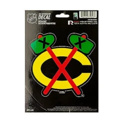 Chicago Blackhawks Tomahawks Logo Die-Cut Sticker By Rico