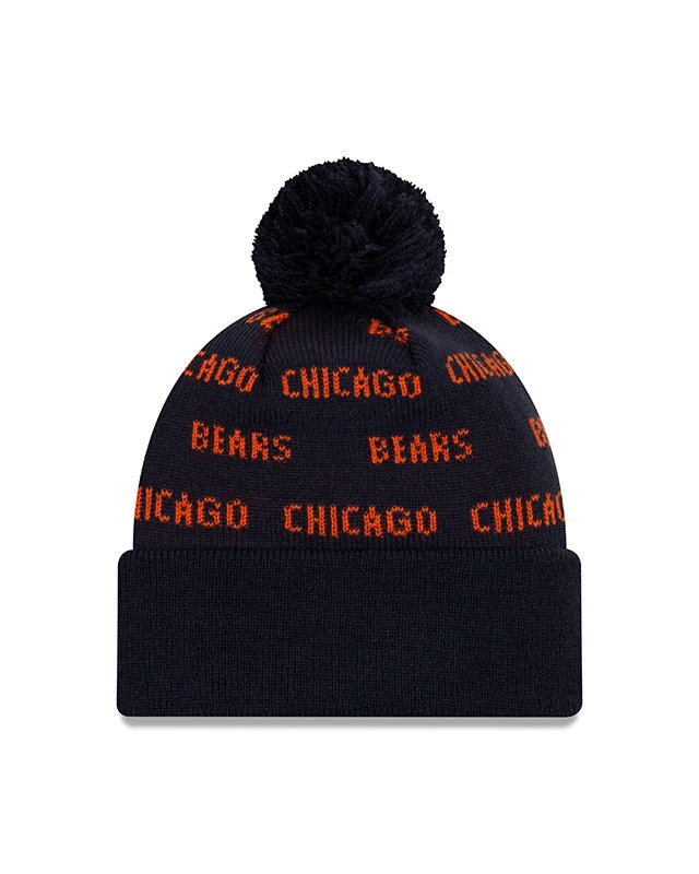 Chicago Bears Men's KNIT-REPEAT A3 W/ Pom & "C" Logo 4 Chicago Bears Men's KNIT-REPEAT A3 W/ Pom & "C" Logo - Image 2